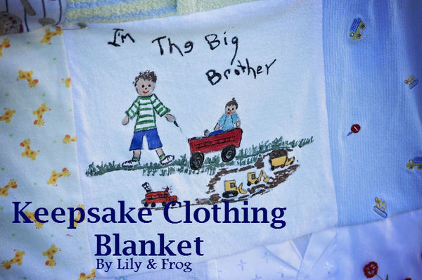 Keepsake Baby Clothing Blanket Size Large (Lap Size)