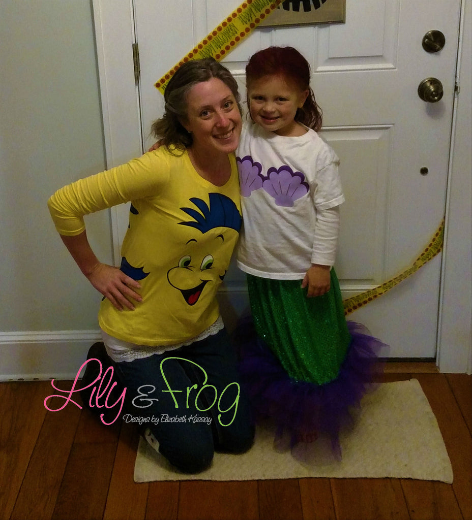 The Little Mermaid: DIY Ariel & Flounder Costume